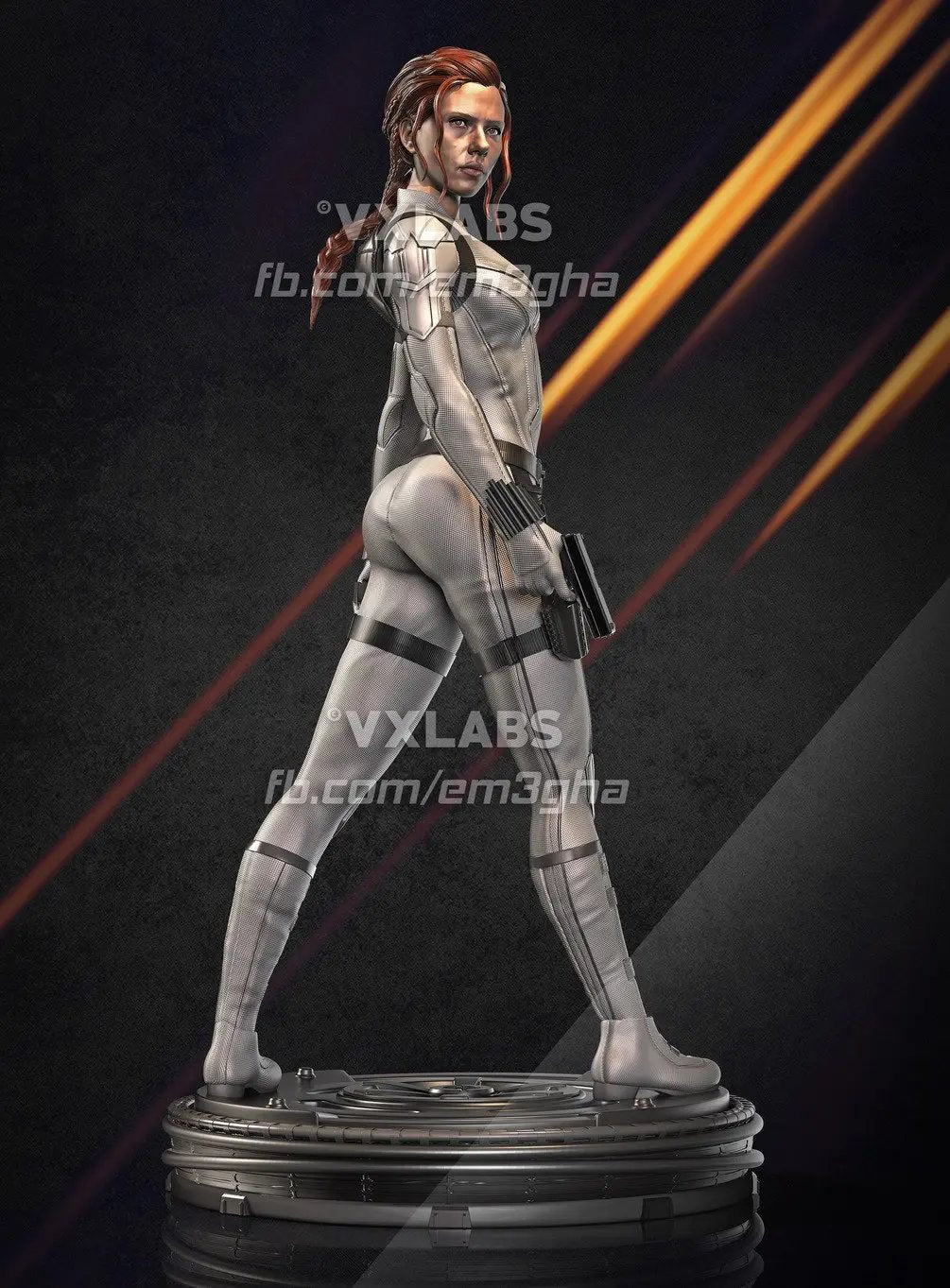 Black Widow Figure by VX Labs 3DHeroFigure