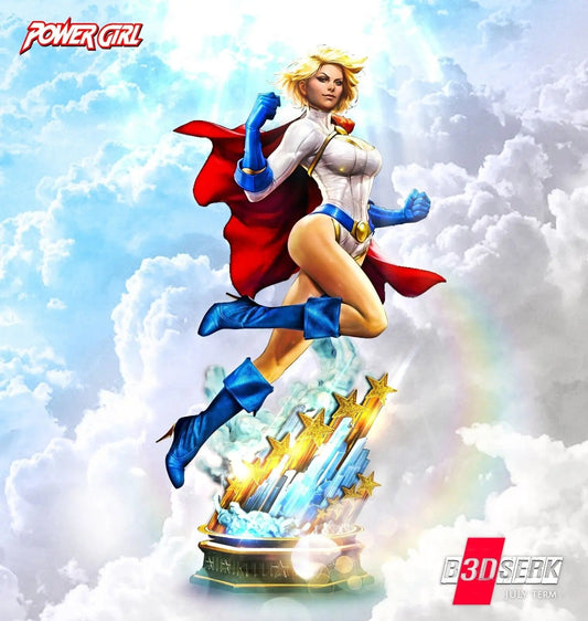 Powergirl Figure by B3DSERK 3DHeroFigure