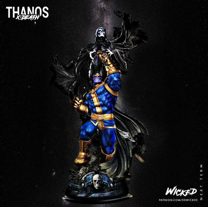 Thanos Lady Death Diorama Figure by Wicked 3DHeroFigure