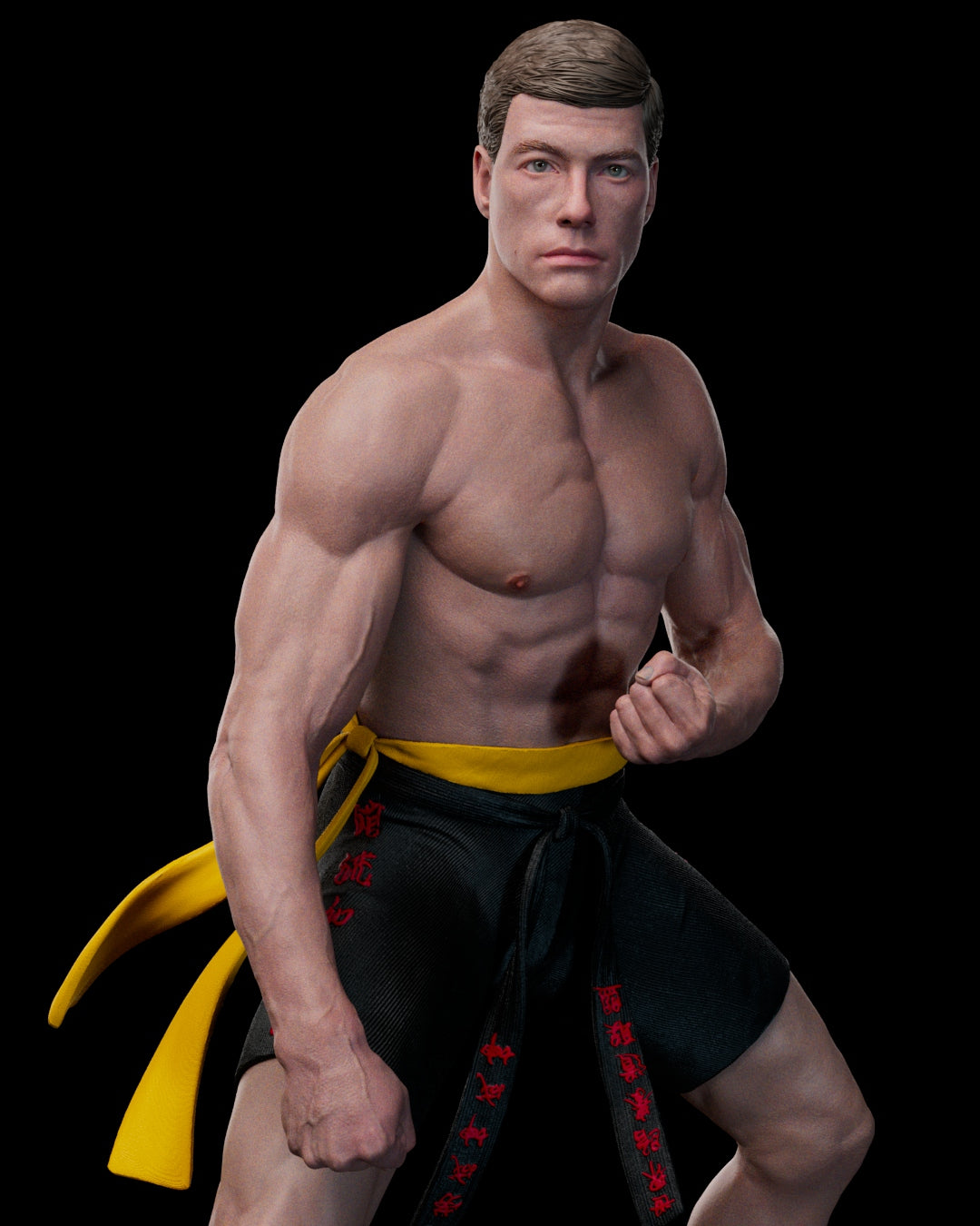 Frank Dux Figure by CA 3D – High Quality 3D Collectible Statue 3DHeroFigure