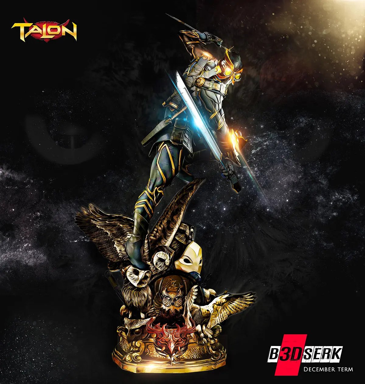 Talon Figure by B3DSERK 3DHeroFigure