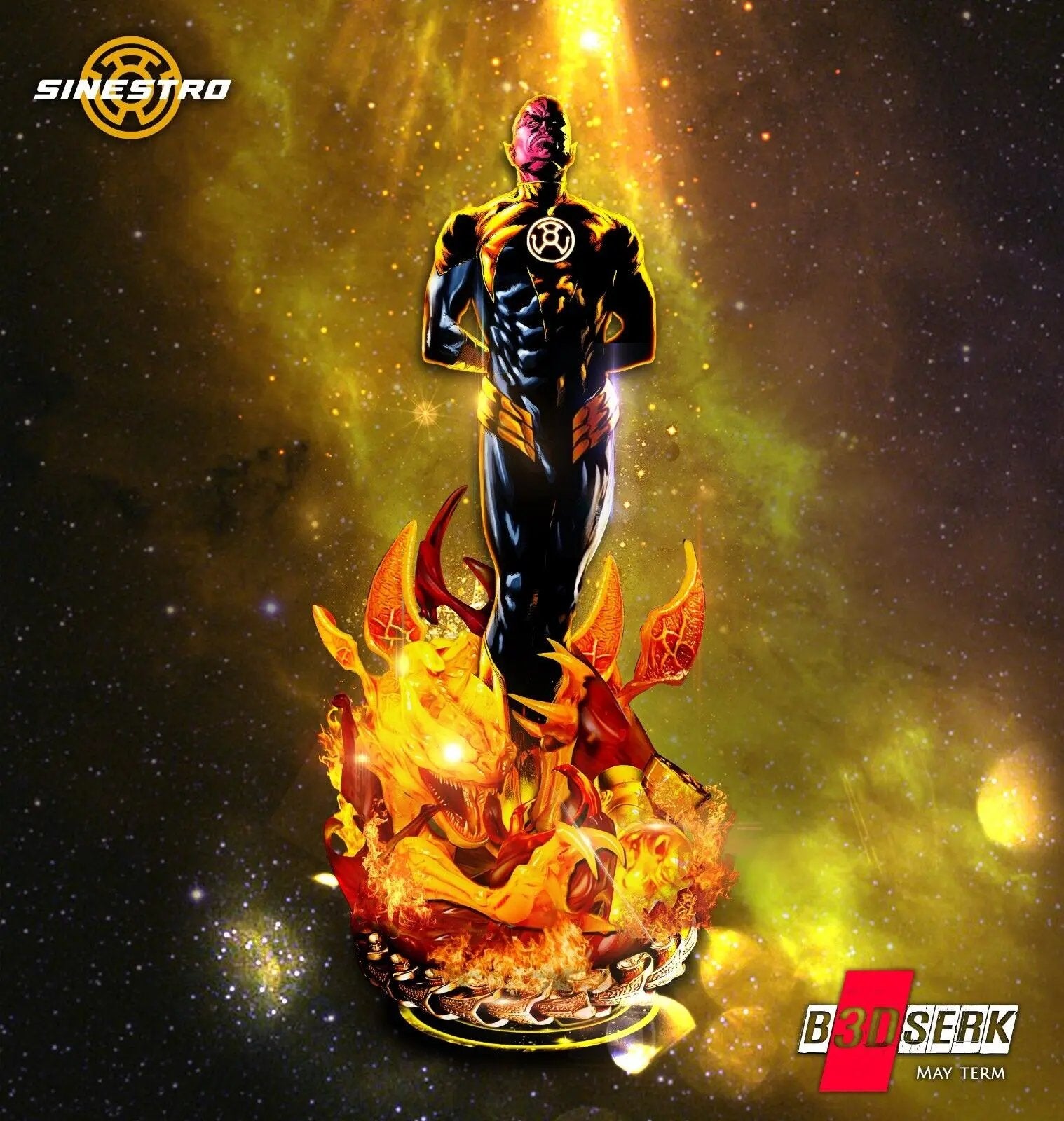 Sinestro Figure by B3DSERK 3DHeroFigure