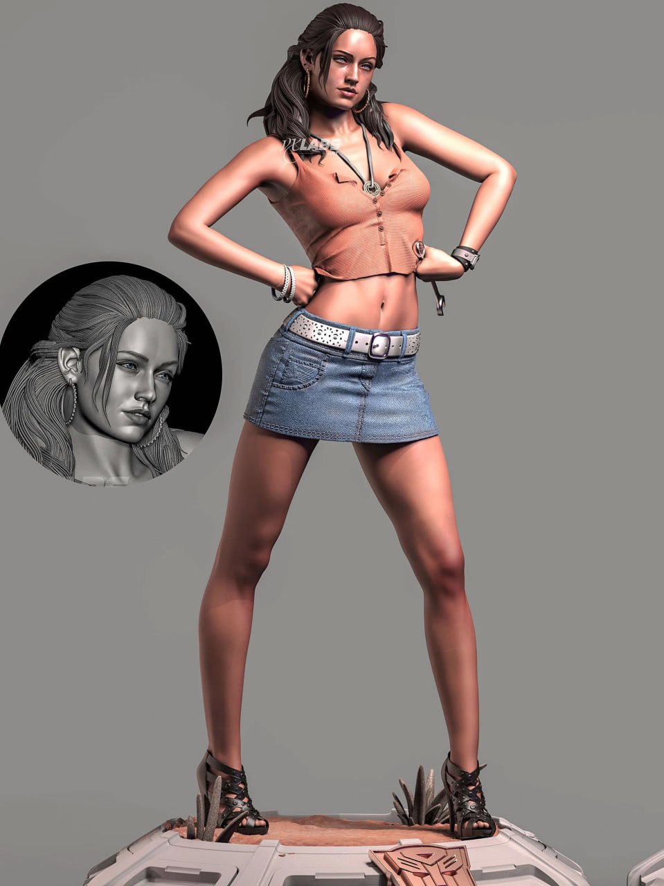 Megan Fox Figure by VX Labs – High Quality 3D Collectible Statue 3DHeroFigure