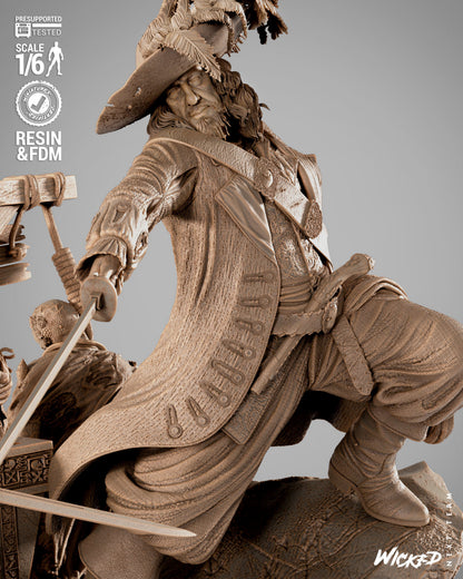 Pirates of Caribbean Diorama Figure by Wicked – High Quality 3D Collectible Statue 3DHeroFigure