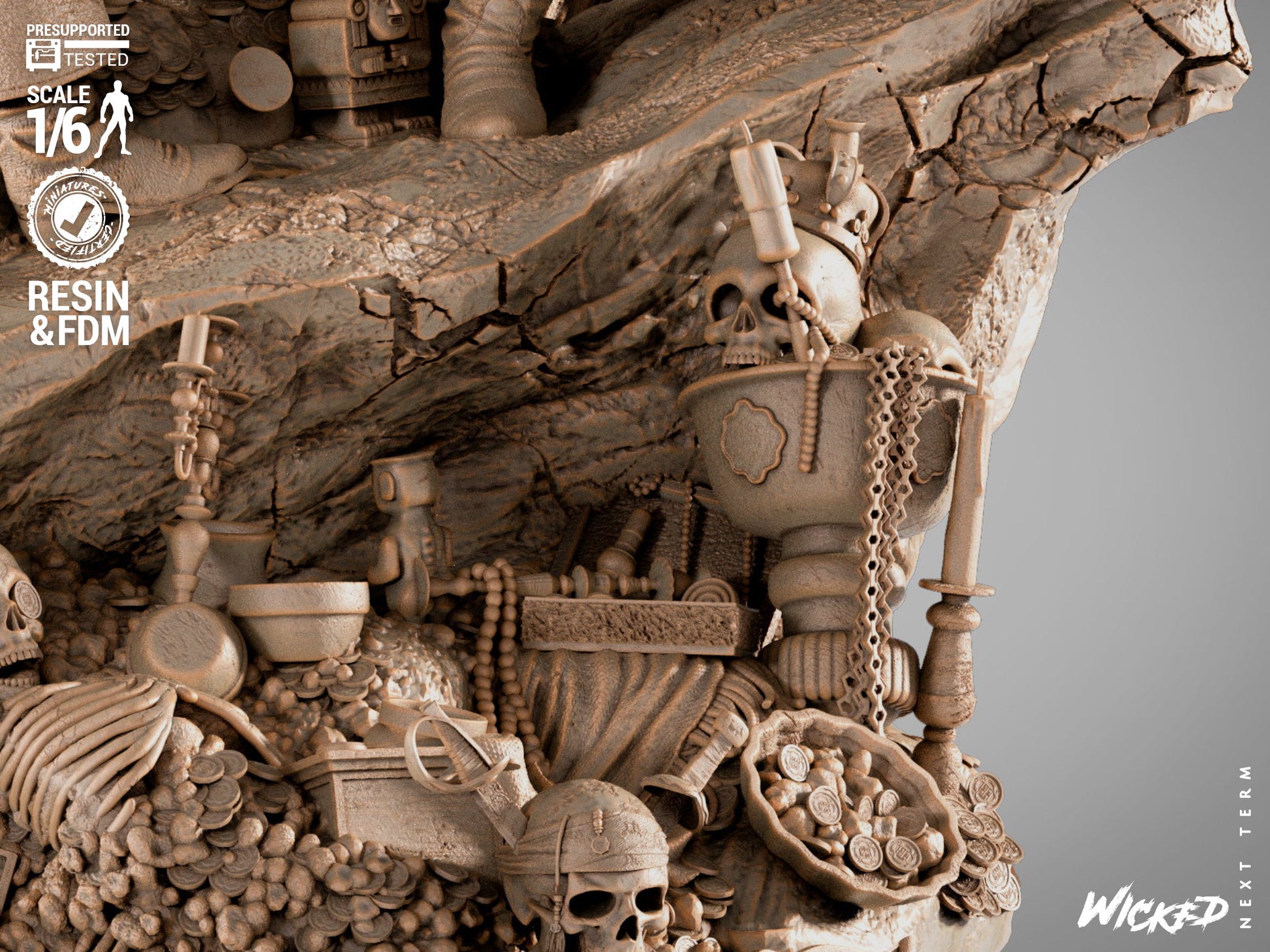 Pirates of Caribbean Diorama Figure by Wicked – High Quality 3D Collectible Statue 3DHeroFigure