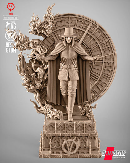 V for Vendetta Figure by B3DSERK – High Quality 3D Collectible Statue 3DHeroFigure