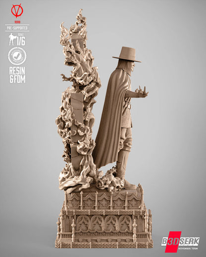 V for Vendetta Figure by B3DSERK – High Quality 3D Collectible Statue 3DHeroFigure