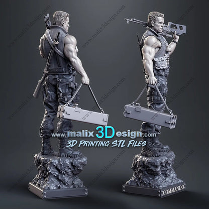 Commando Figure by Sanix 3DHeroFigure