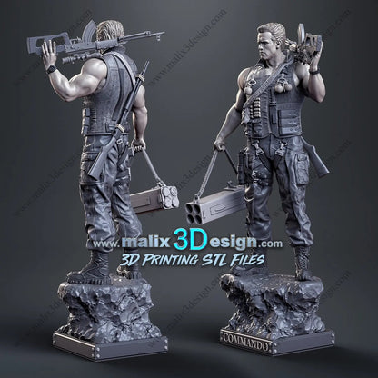 Commando Figure by Sanix 3DHeroFigure