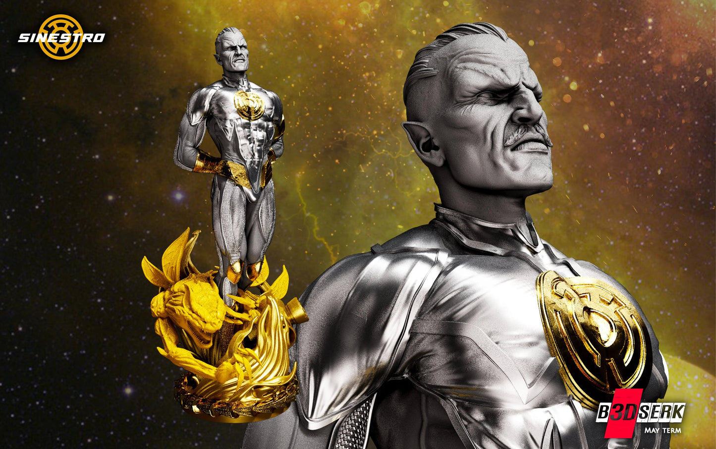 Sinestro Figure by B3DSERK 3DHeroFigure