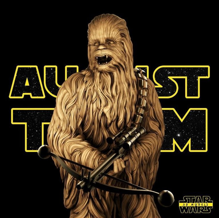 Chewbacca Figure by Star Wars – High Quality 3D Collectible Statue 3DHeroFigure
