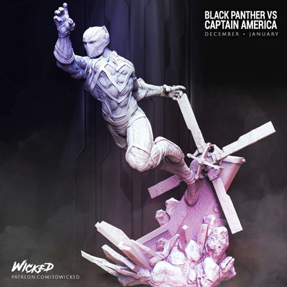 Black Panther Figure by Wicked 3DHeroFigure