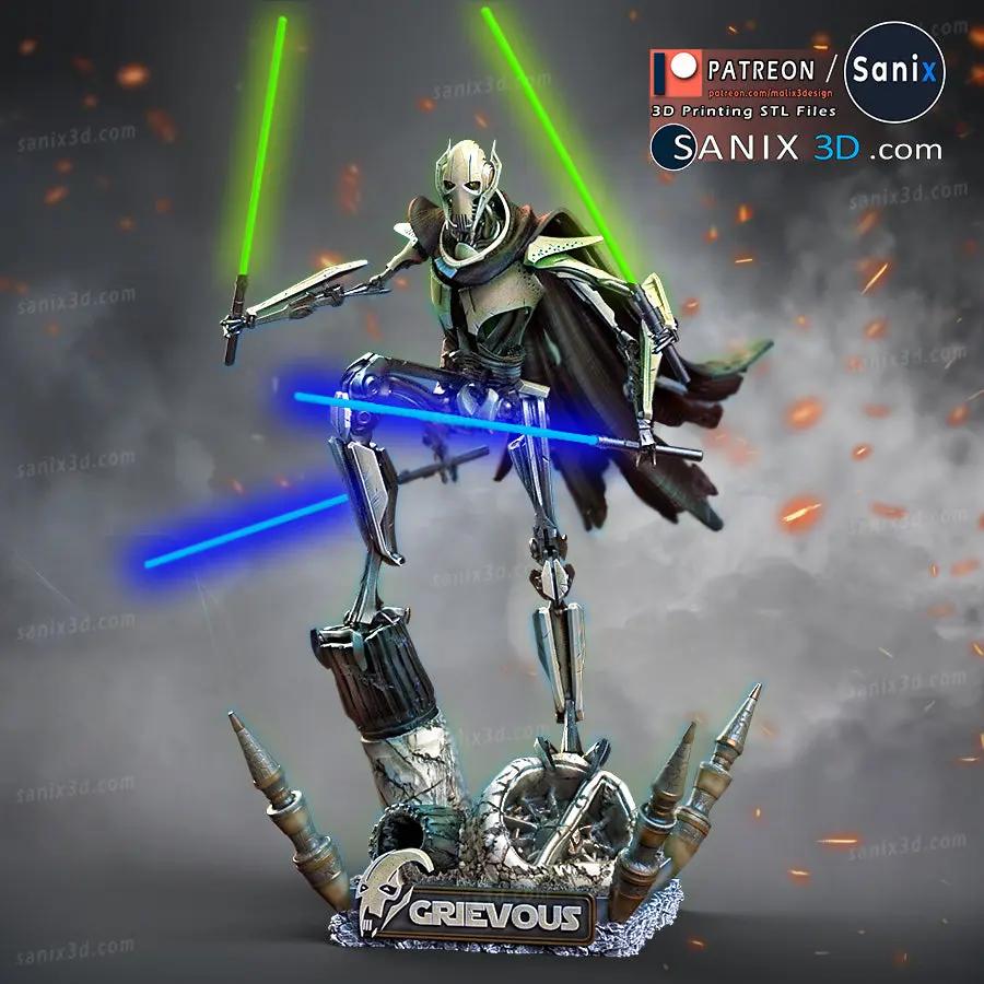 General Grievous Figure by Sanix 3DHeroFigure