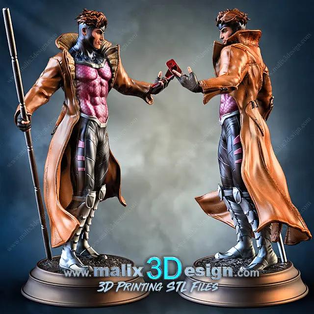 Gambit Figure by Sanix 3DHeroFigure