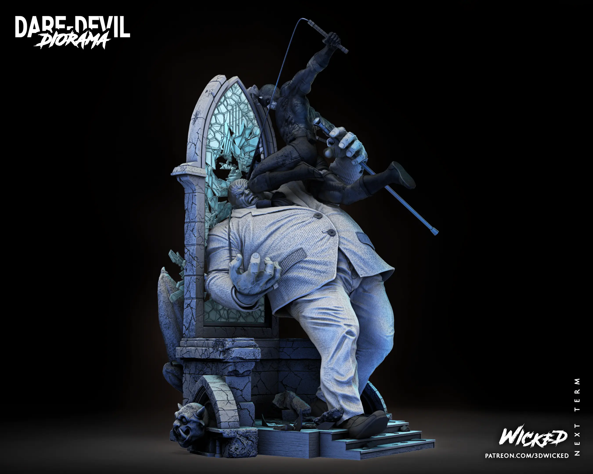 Daredevil Kingpin Diorama Figure by Wicked 3DHeroFigure