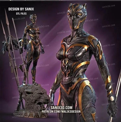 Black Panther Shuri Figure by Sanix 3DHeroFigure