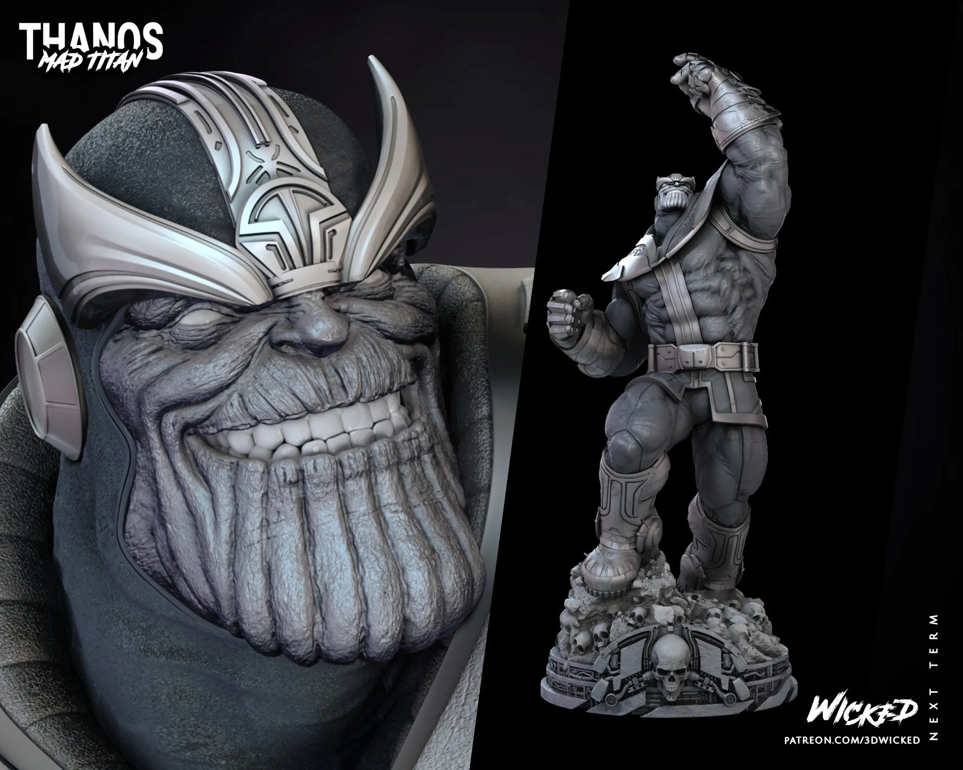 Thanos Comic Figure by Wicked 3DHeroFigure