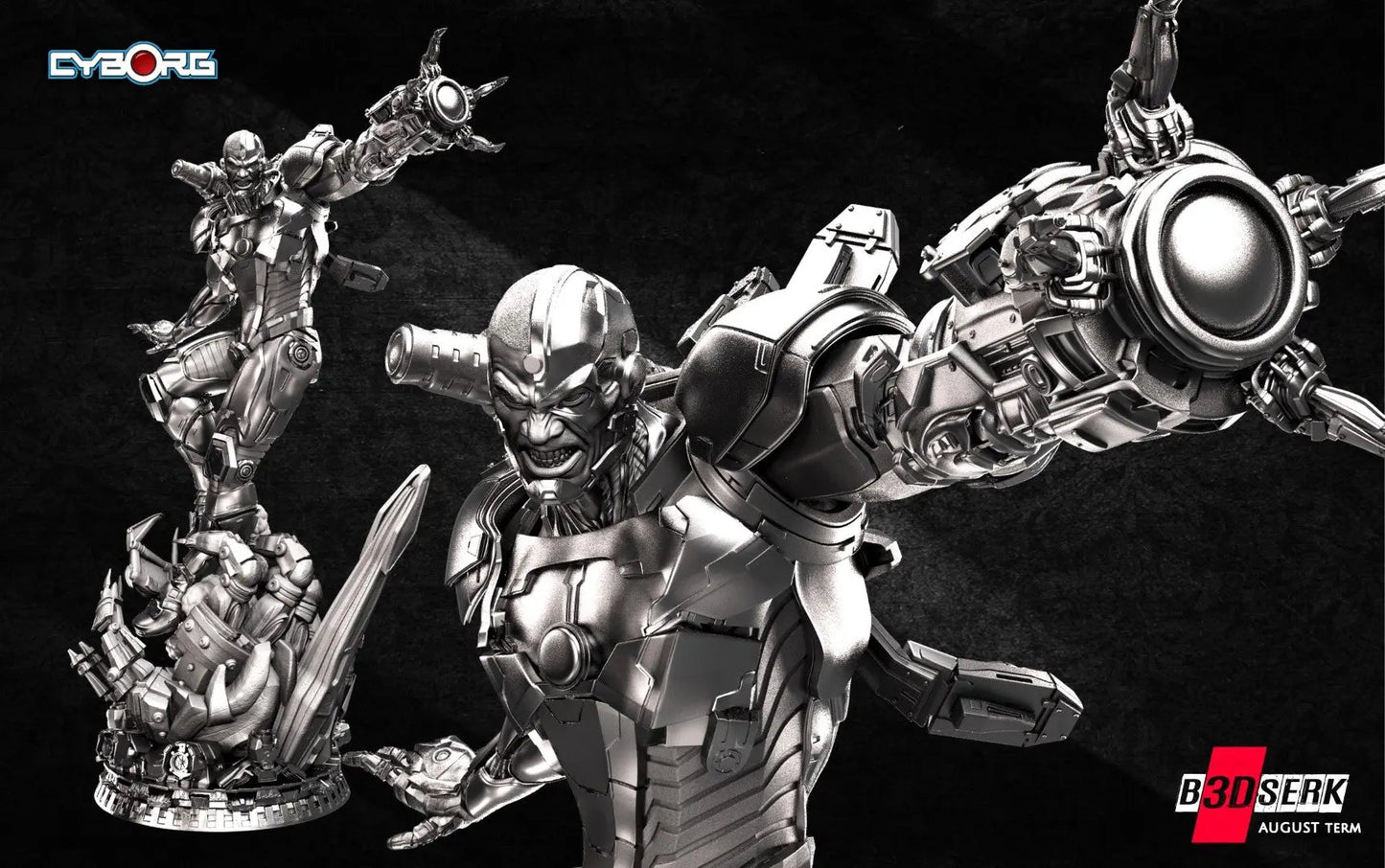 Cyborg Figure by B3DSERK 3DHeroFigure