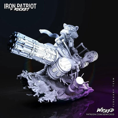 Rocket Raccoon Figure by Wicked 3DHeroFigure