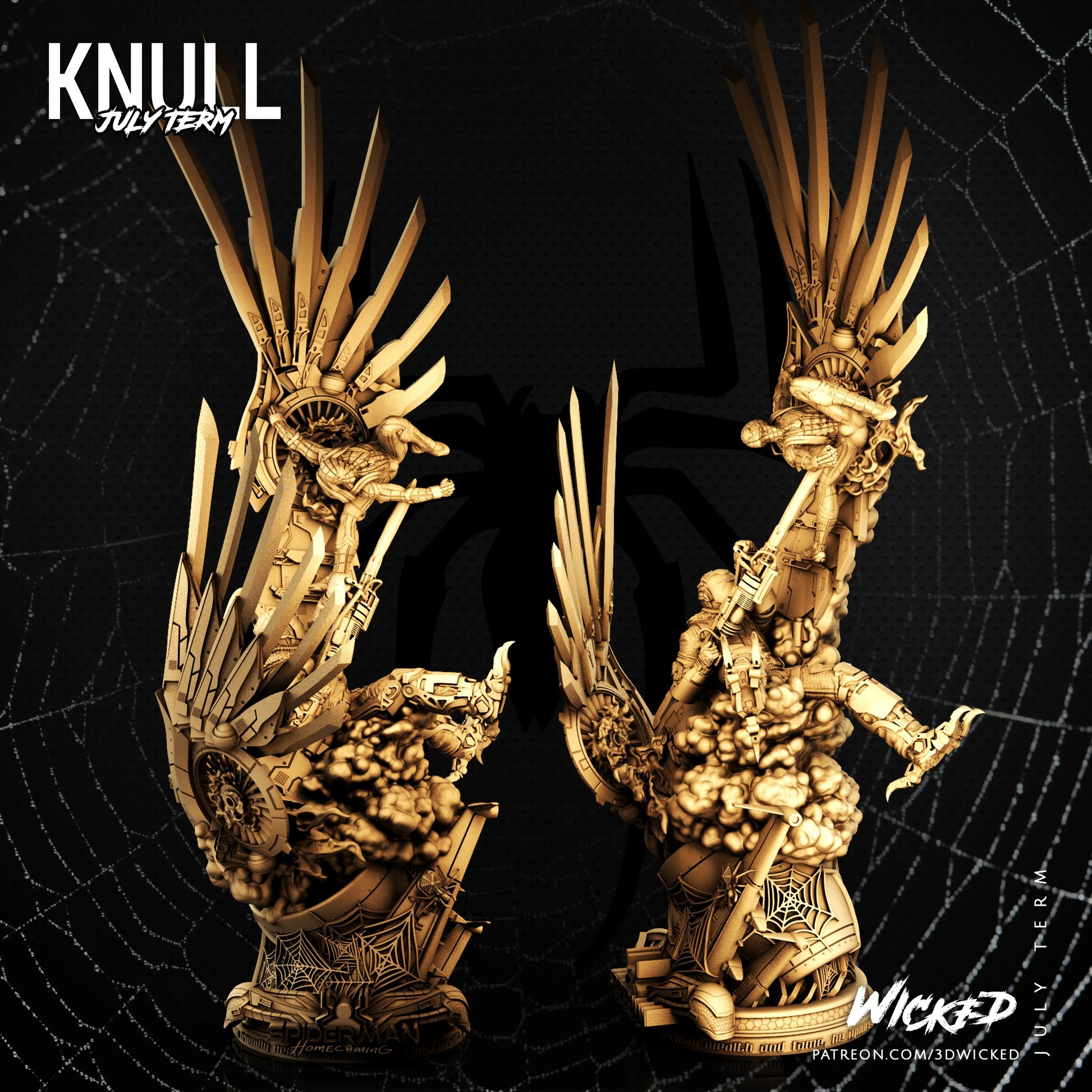 Spiderman Vulture Diorama Figure by Wicked 3DHeroFigure