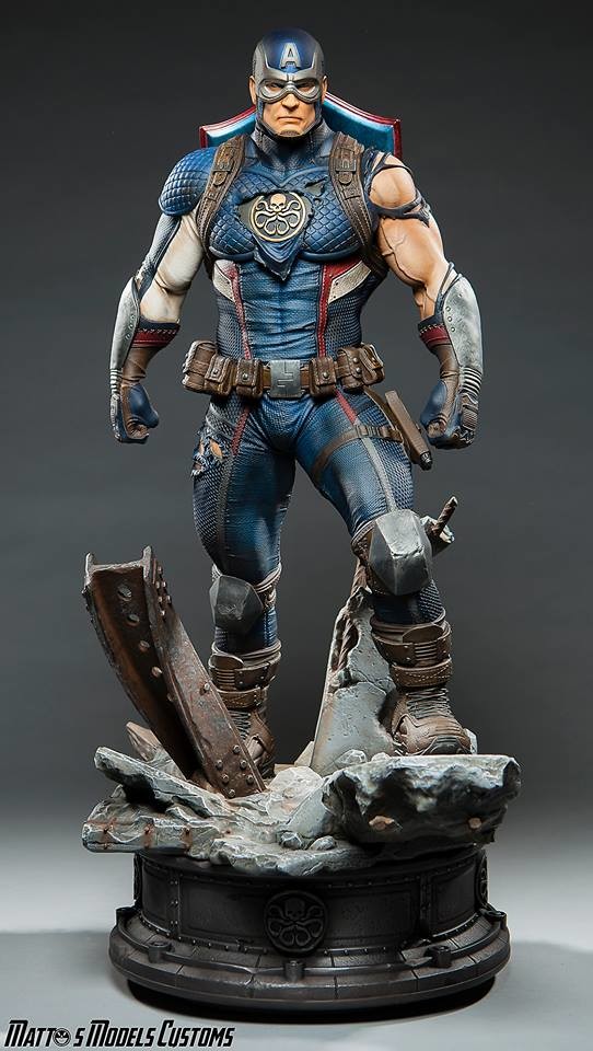 Captain Hydra Figure – High Quality 3D Collectible Statue 3DHeroFigure
