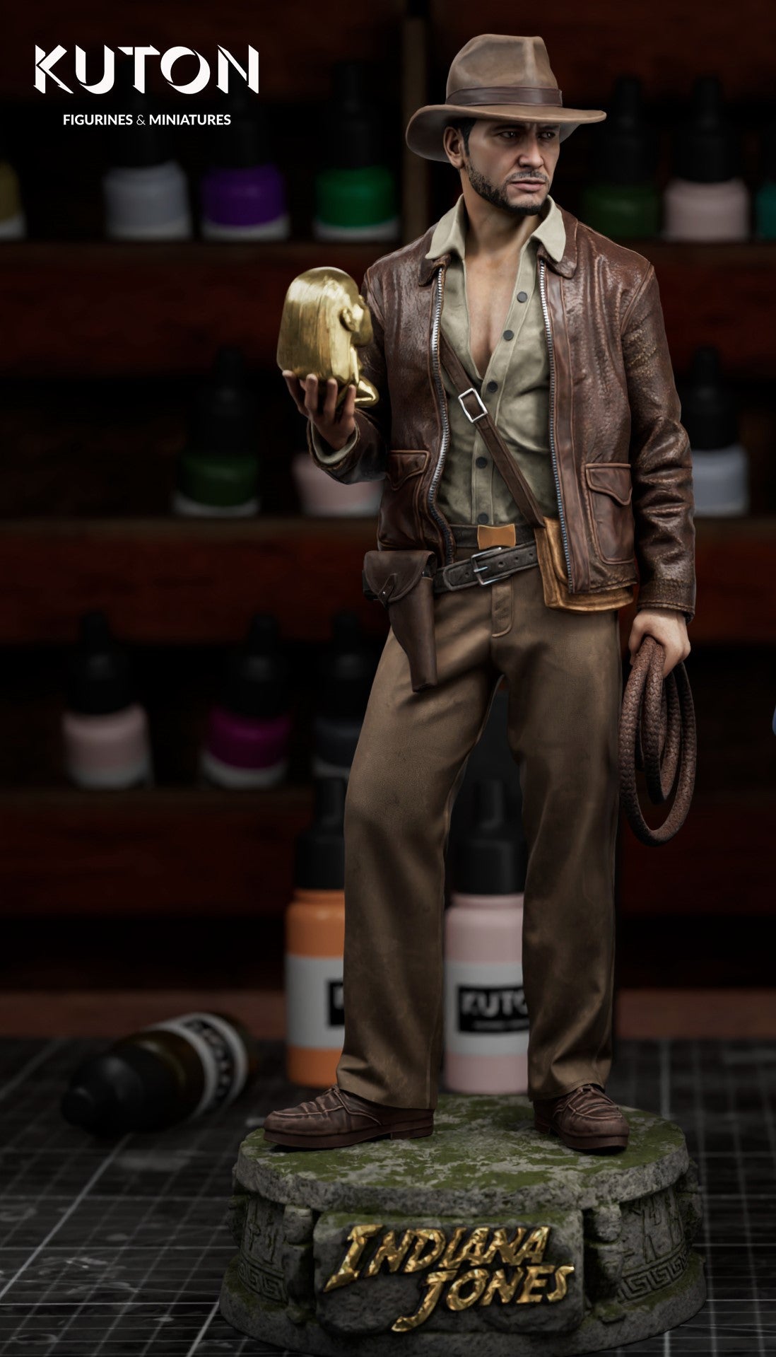 Indiana Jones Figure – High Quality 3D Collectible Statue 3DHeroFigure