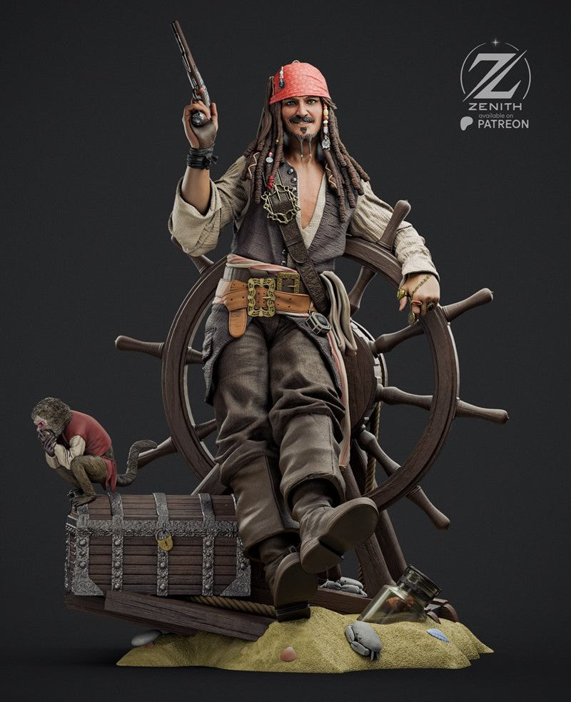 Jack Sparrow Figure by Zenith Studios – High Quality 3D Collectible Statue 3DHeroFigure