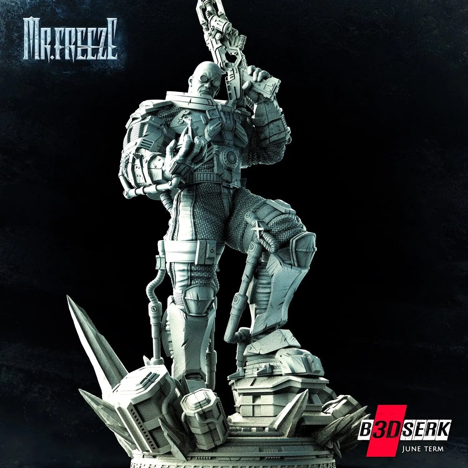 Mr. Freeze Figure by B3DSERK 3DHeroFigure