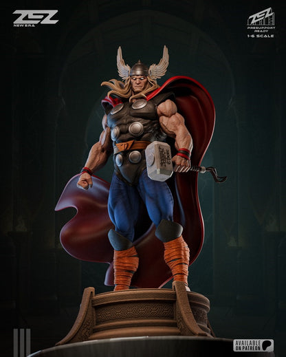 Thor Comic Figure by ZEZ Studios – High Quality 3D Collectible Statue 3DHeroFigure