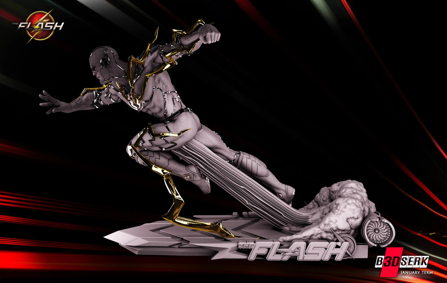 Flash Figure by B3DSERK 3DHeroFigure