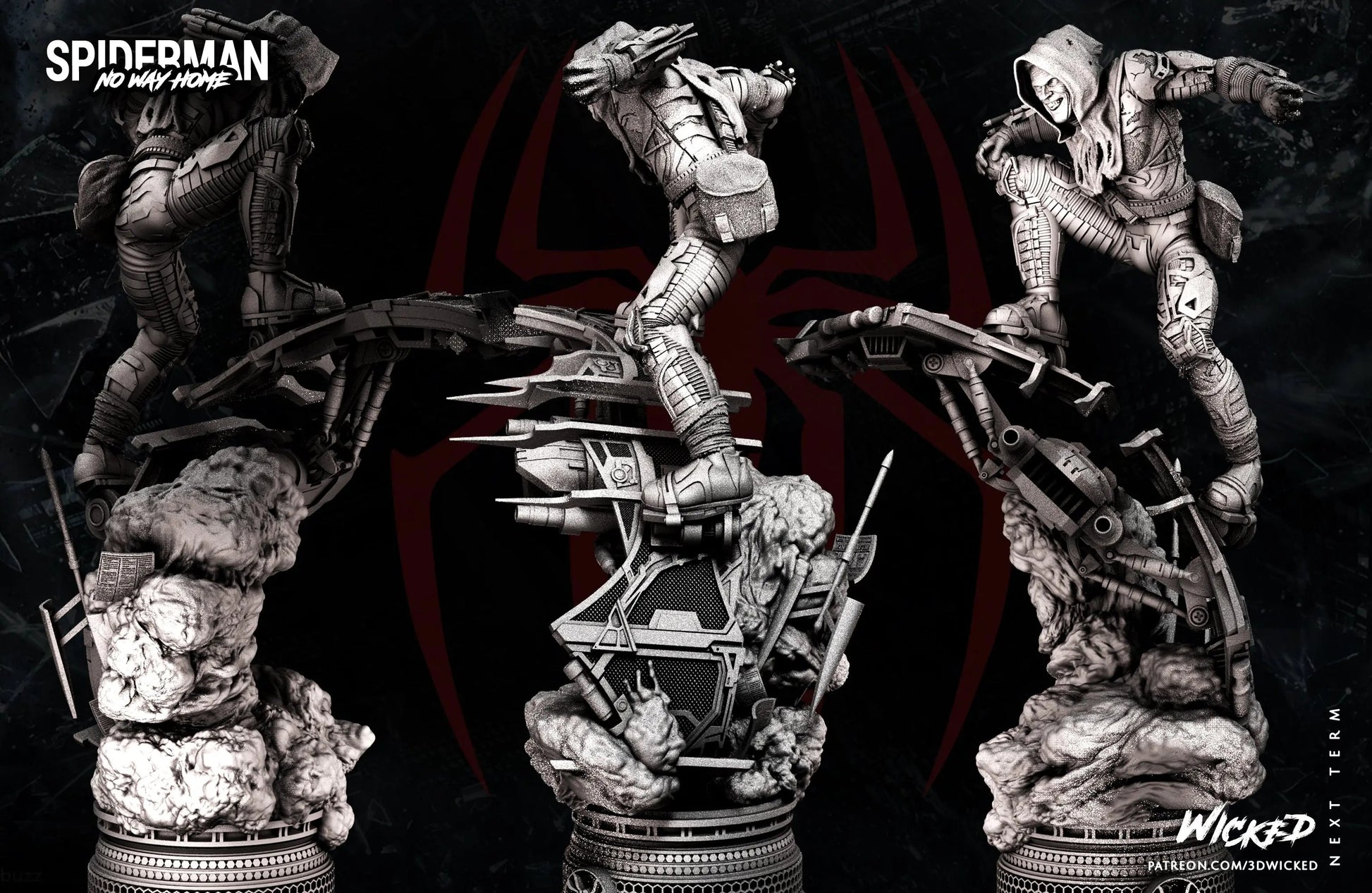 Green Goblin Figure by Wicked 3DHeroFigure