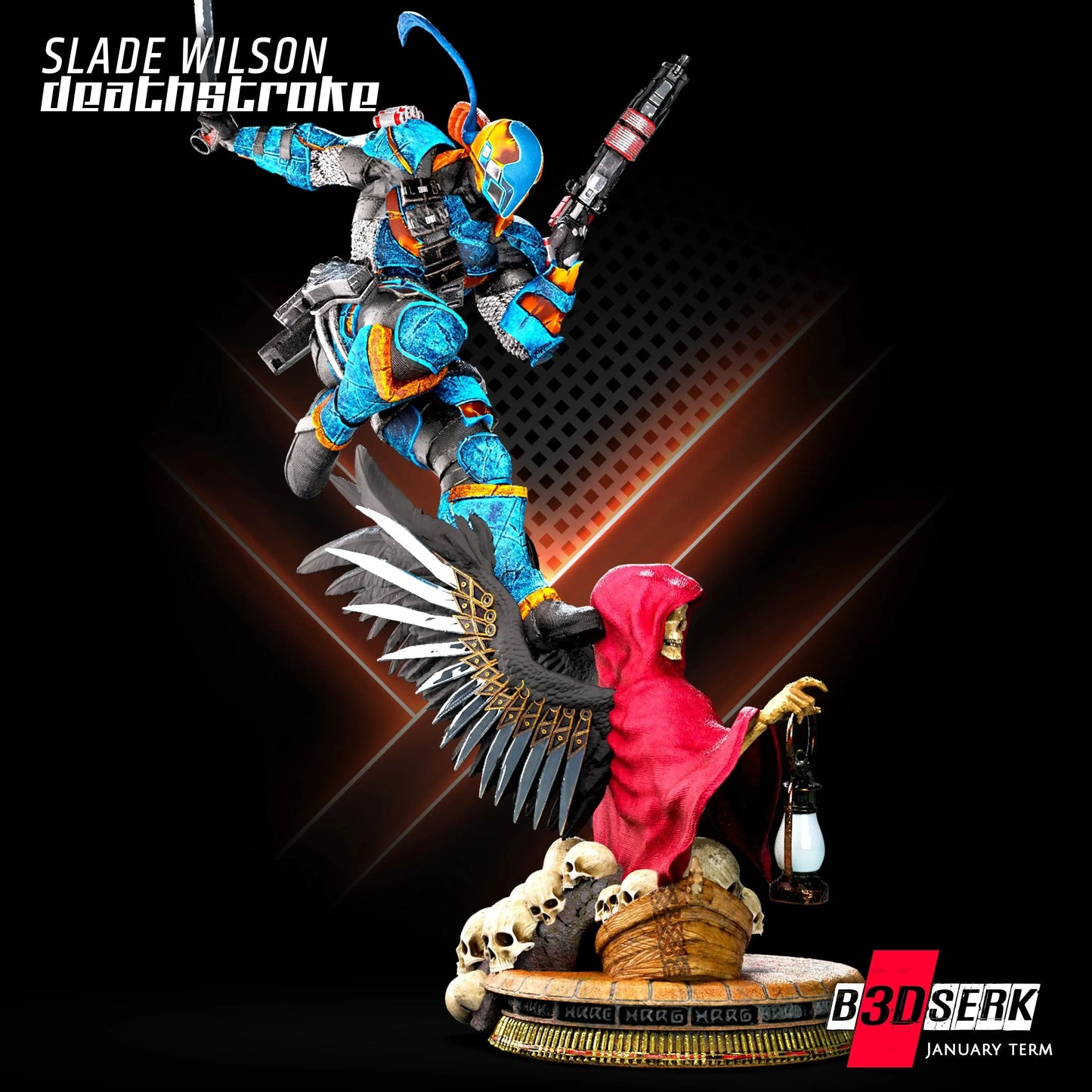 Deathstroke Diorama Figure by B3DSERK 3DHeroFigure