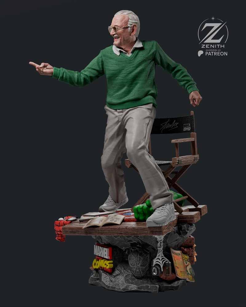 Stan Lee Figure by Zenith Studios – High Quality 3D Collectible Statue 3DHeroFigure