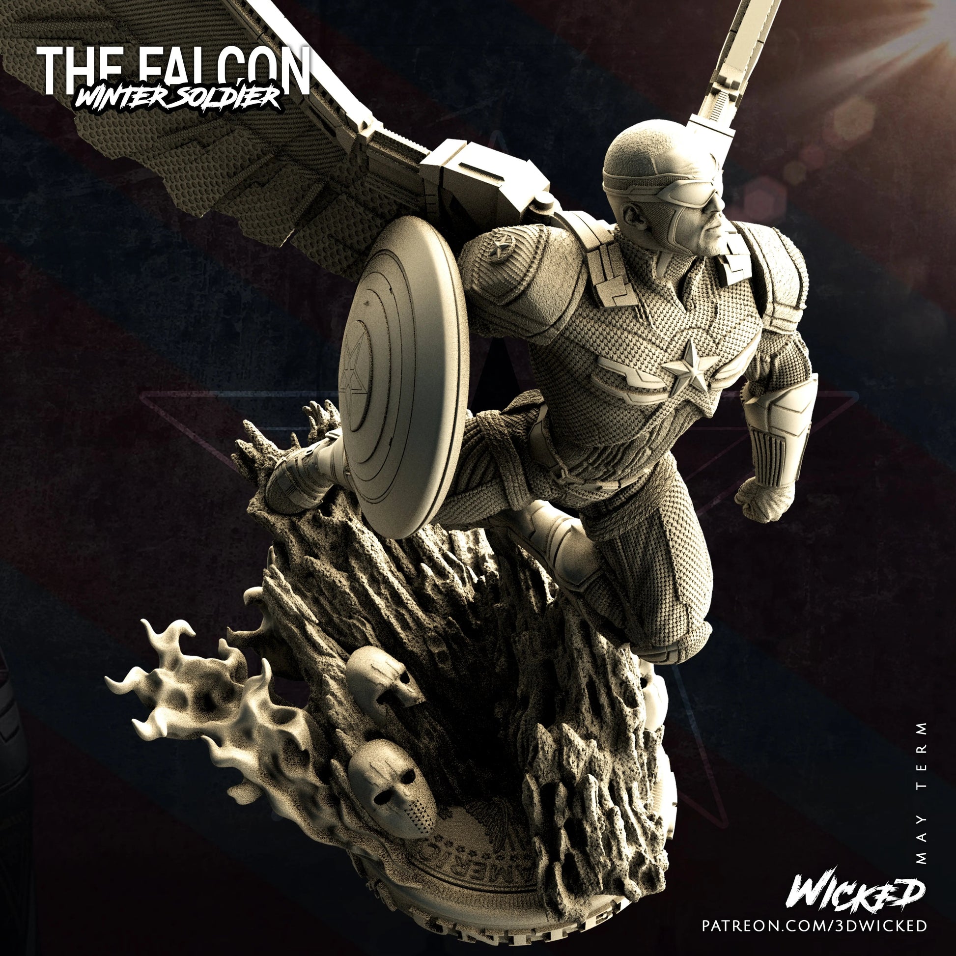 Falcon Figure by Wicked 3DHeroFigure