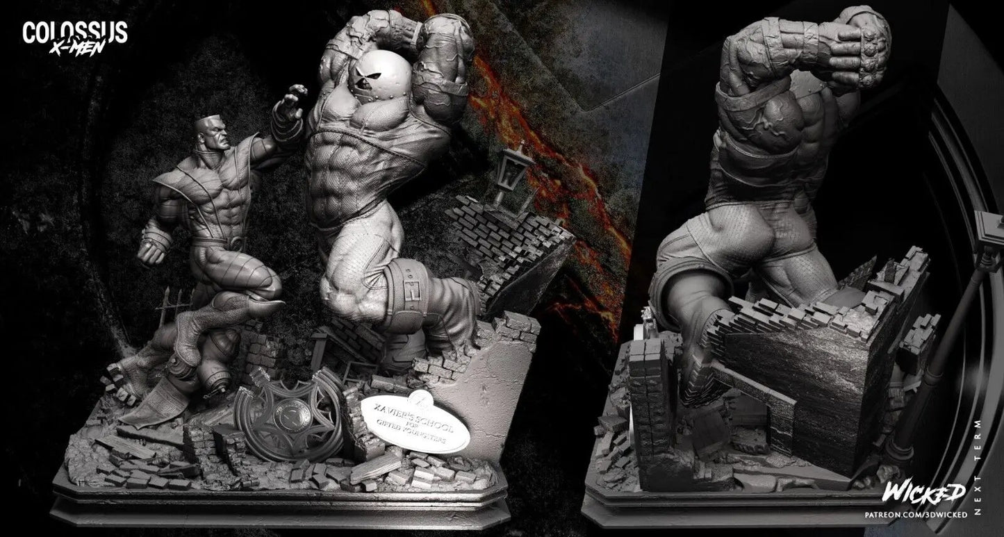 Colossus Juggernaut Diorama Figure by Wicked 3DHeroFigure