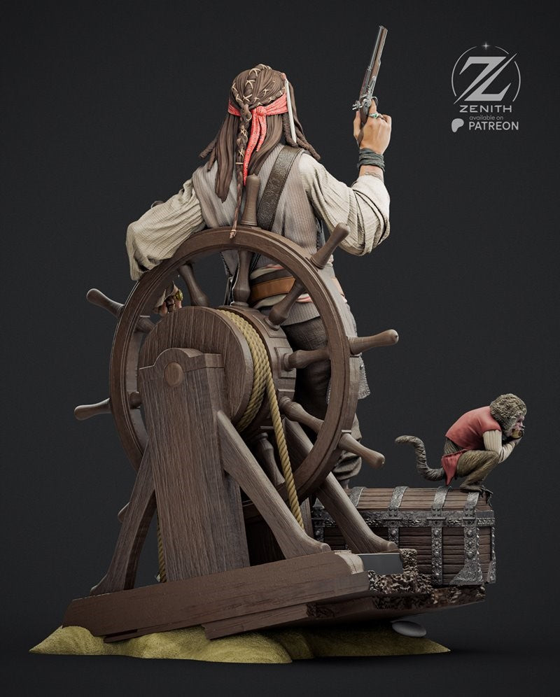 Jack Sparrow Figure by Zenith Studios – High Quality 3D Collectible Statue 3DHeroFigure