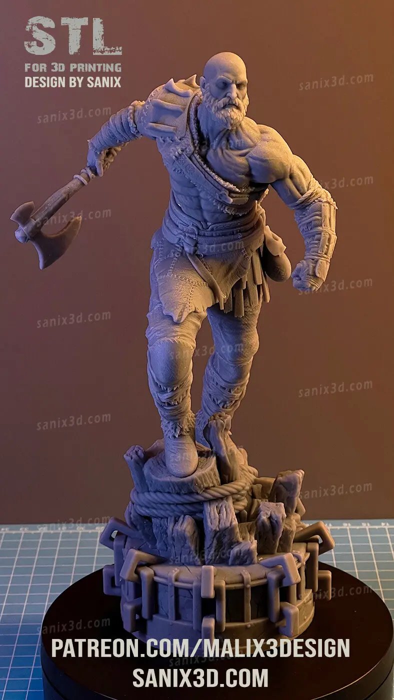 Kratos Figure by Sanix 3DHeroFigure