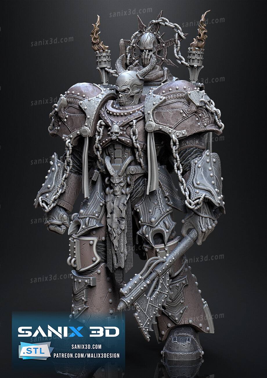 Warmachine Figure by Sanix – High Quality 3D Collectible Statue 3DHeroFigure