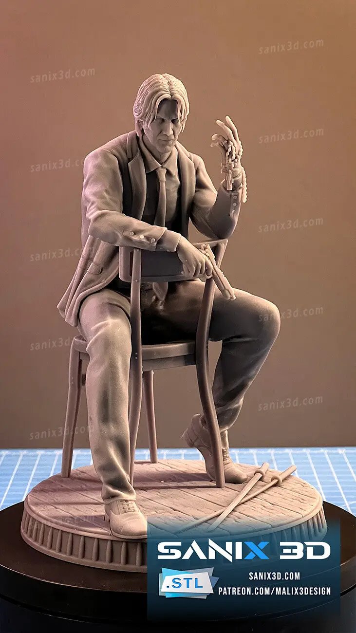 John Wick Figure by Sanix 3DHeroFigure
