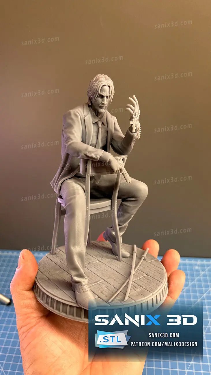 John Wick Figure by Sanix 3DHeroFigure