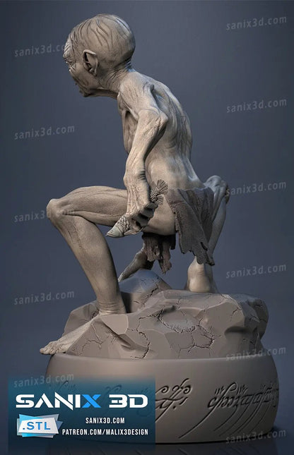 Gollum Figure by Sanix 3DHeroFigure