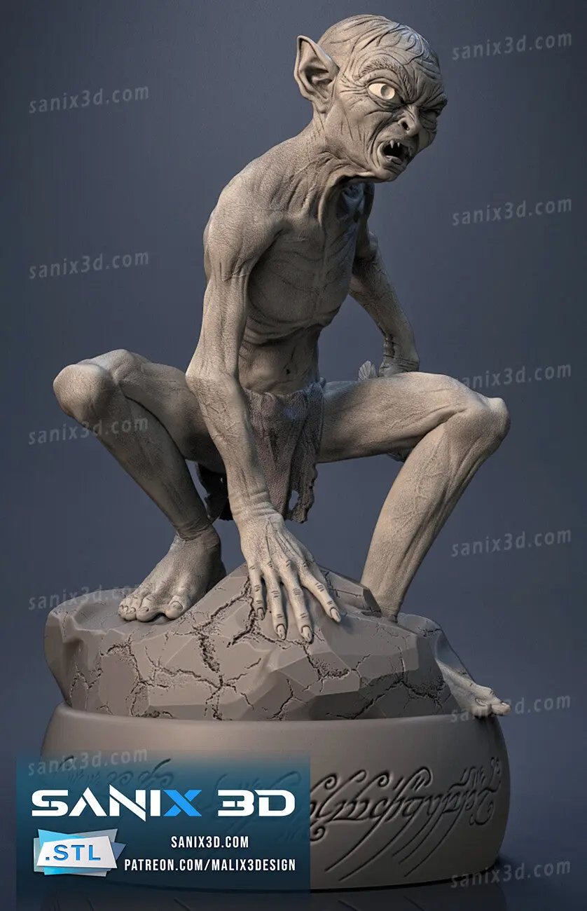 Gollum Figure by Sanix 3DHeroFigure
