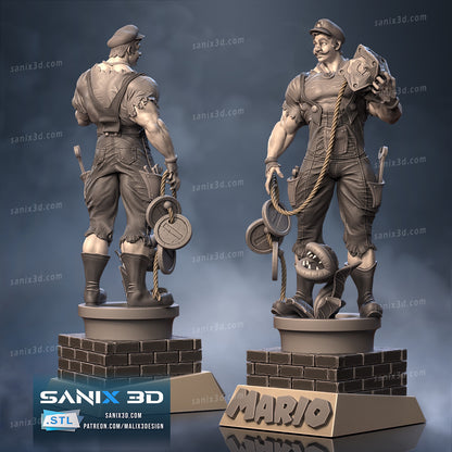 Mario Figure by Sanix – High Quality 3D Collectible Statue 3DHeroFigure