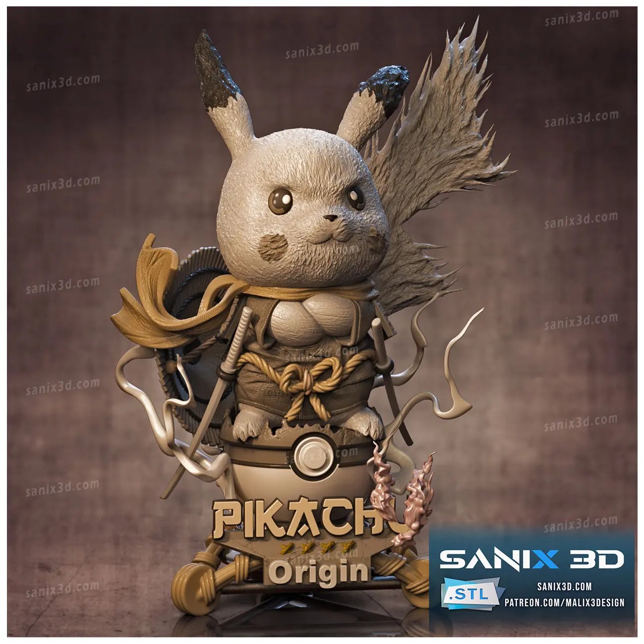Pikachu Figure by Sanix 3DHeroFigure