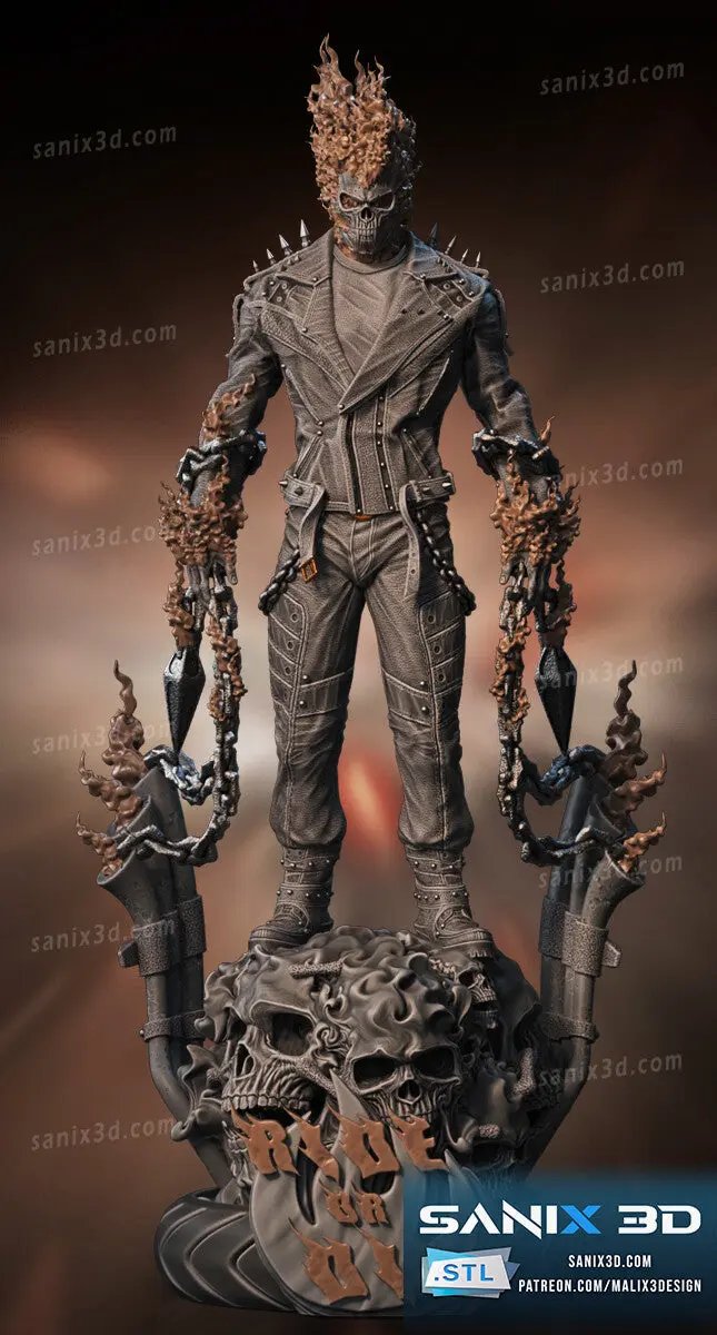 Ghost Rider Figure by Sanix 3DHeroFigure