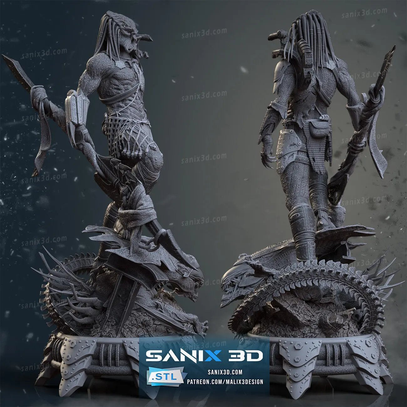 Predator Figure by Sanix 3DHeroFigure