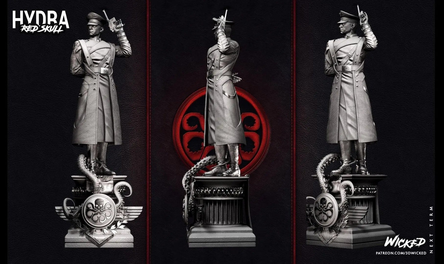 Red Skull Figure by Wicked 3DHeroFigure