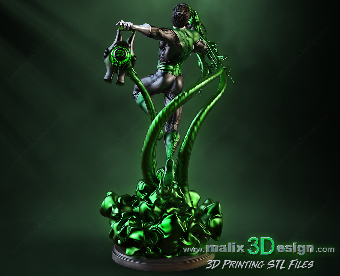 Green Lantern Figure by Sanix 3DHeroFigure