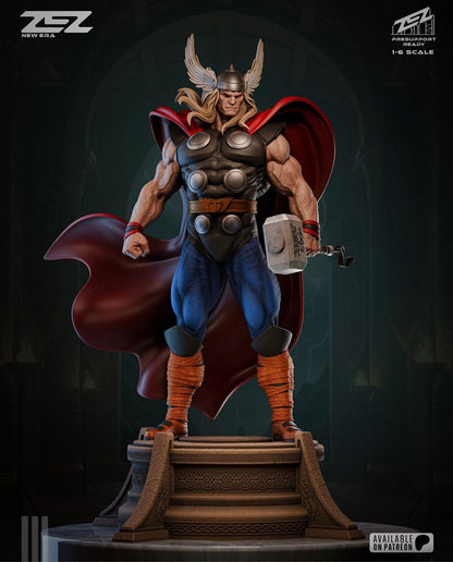 Thor Comic Figure by ZEZ Studios – High Quality 3D Collectible Statue 3DHeroFigure