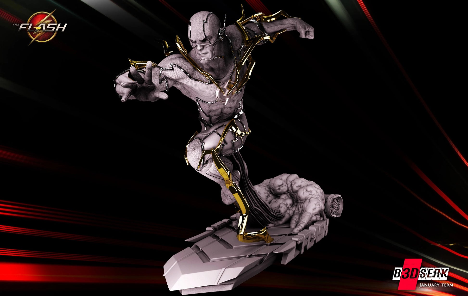 Flash Figure by B3DSERK 3DHeroFigure
